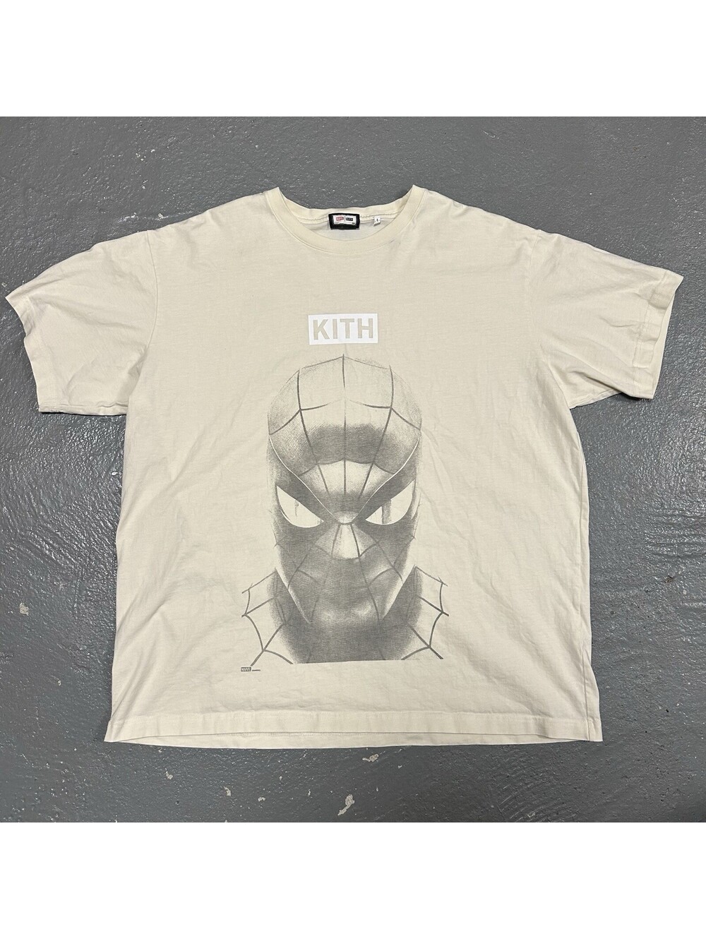 Kith Marvel Spiderman Vigilante Shirt Vintage White Size 2XL